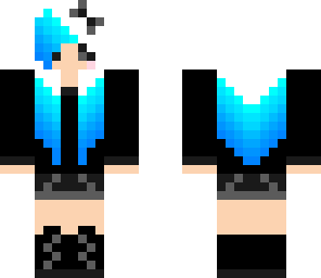 sad emo girl blue hair
