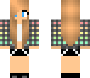rainbow plaid girl