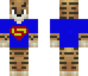 tiger with superman shirt