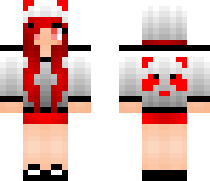 panda girl red