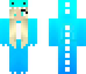 blue dino girl