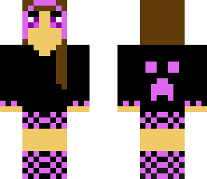 checkerd hoodie girl