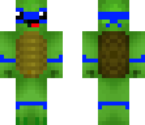 blue ninja turtle skin