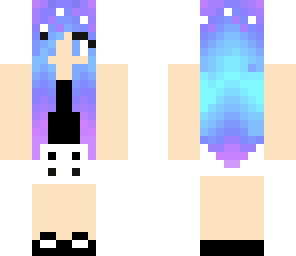 supa cute galaxy girl skin