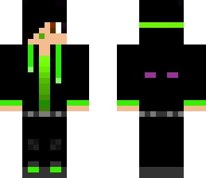enderman boy neon green