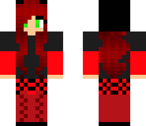 red punk or emo girl