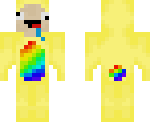rainbow yellow bunny