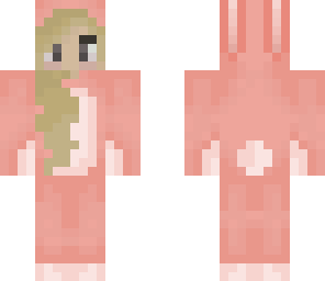pastel coral bunny