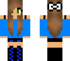 blue cute girl