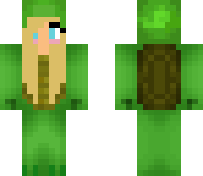 blond turtle girl