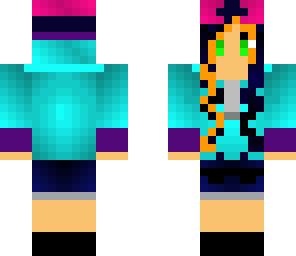 swaggy cool neon girl