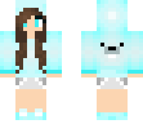 cute bear jacket girl