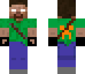 herobrine in green
