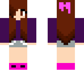 cute girl with purple sweater
