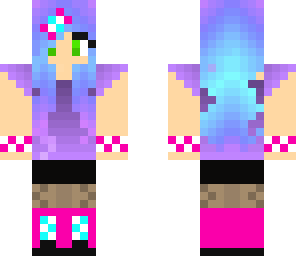blue-purple girl