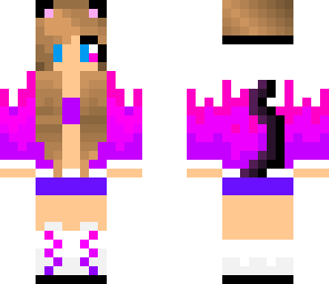 purple cat girl