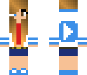 blue and red youtuber girl skin - might be mine