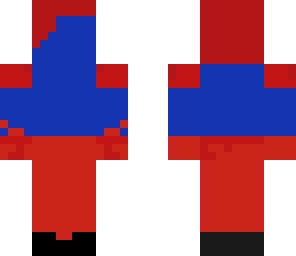 red in blue