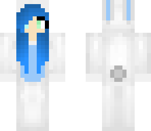 blue easter bunny girl