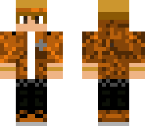 camo with orange