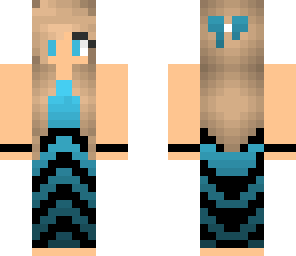 blue dress girl