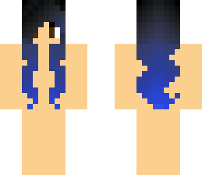 black to blue hair base