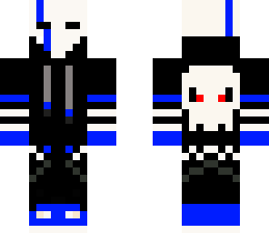 blue killer with headpones