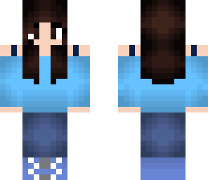 random blue girl