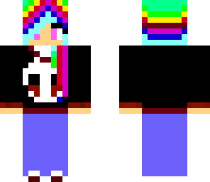 cool rainbow girl