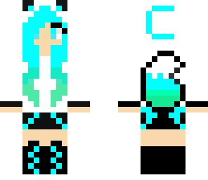 teal wolf girl edit c