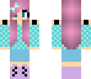 pretty pink haired girl