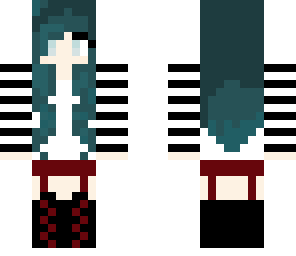 emo blue girl