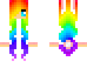 rainbow easter girl