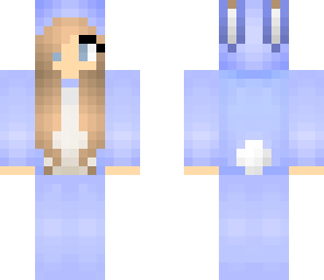 cute blue bunny girl