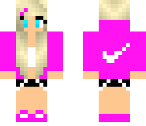pink nike-girl