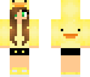 cute duck jacket girl