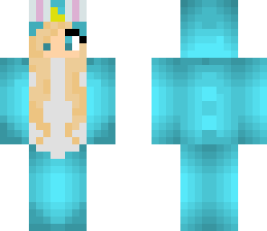 blue narwhal bunny girl