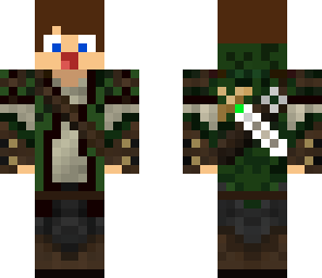 crazy adventurer with daggers