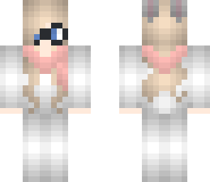 full suit bunny with scarf and glasses