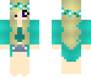 teal girl edit