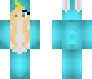 blue narwhal bunny girl