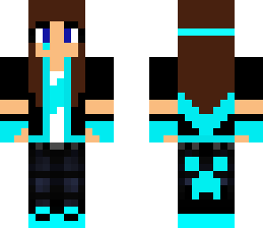 electric girl with headphones
