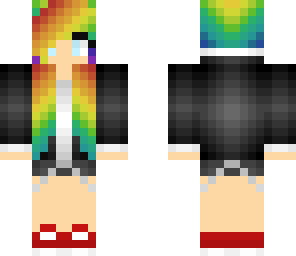 rainbow hair girl