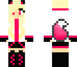 pink wolf girl