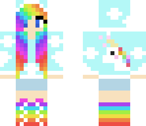 Fluffy Unicorn Minecraft Skins