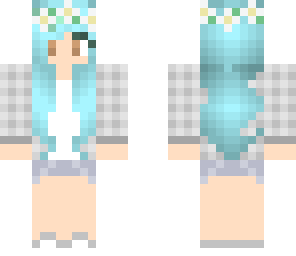 blue haired girl