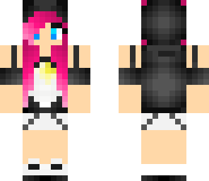 pink hair penguin girl