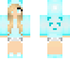 panda girl blue