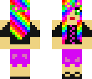 backwards rainbow girl