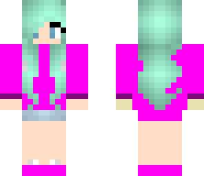 magenta head phone girl